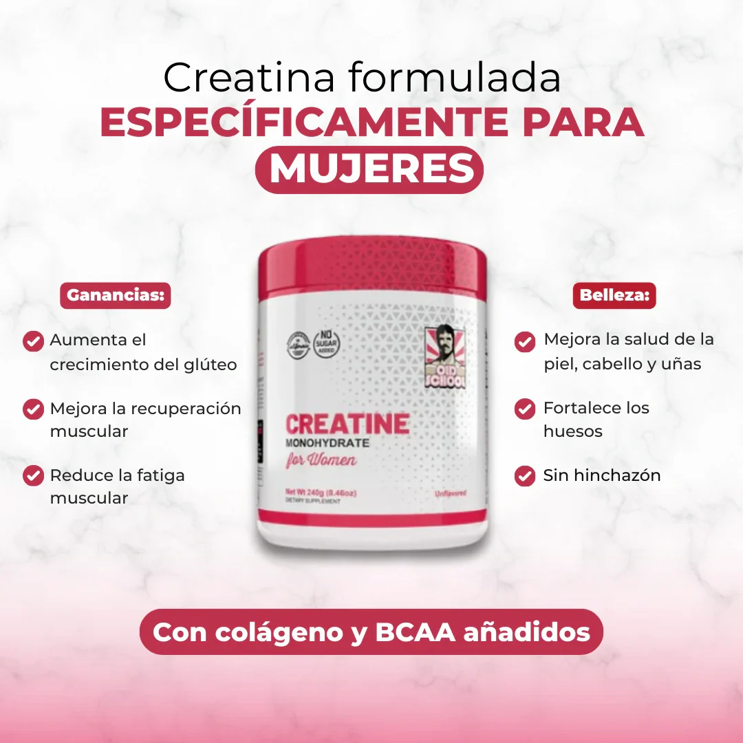Creatina Monohidratada para Mujeres